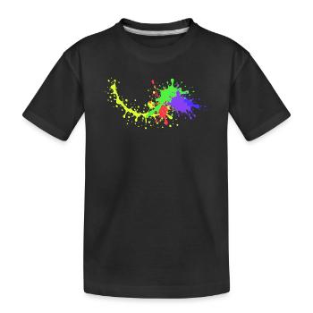 Conception de fête colorée Underground - T-shirt bio Premium Enfant - noir - Devant