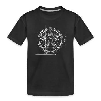 Jante en alliage - tuners et fans de voitures de sport - T-shirt bio Premium Enfant - noir - Devant