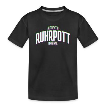 Région de la Ruhr Ruhrpott Effet Glitch original - T-shirt bio Premium Enfant - noir - Devant