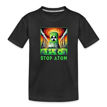 Stop Atom – Radioactif - T-shirt bio Premium Enfant - noir - Devant