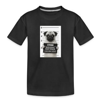 Verbrecherischer Mops - Kinder Premium Bio T-Shirt - Schwarz - Vorne