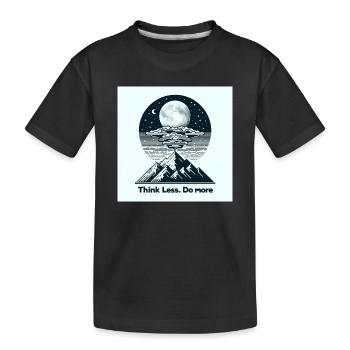 Action Mode - Kids' Premium Organic T-Shirt - black - Front