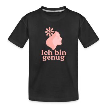 Prendre soin de soi - T-shirt bio Premium Enfant - noir - Devant