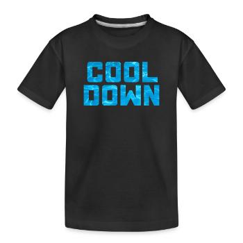 rafraîchir piscine eau piscine dicton cool - T-shirt bio Premium Enfant - noir - Devant