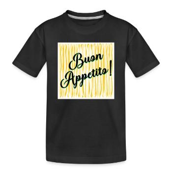 Spaghetti Enjoy your meal - Kids' Premium Organic T-Shirt - black - Front