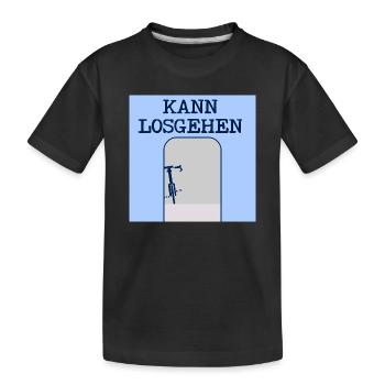 FAHRRAD TOR RADFAHREN - Kinder Premium Bio T-Shirt - Schwarz - Vorne