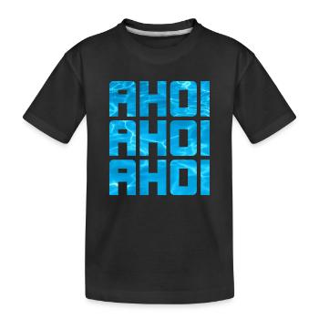 Ahoy, piscine, eau de mer, Maritime, Cool Dictons, Capitaine - T-shirt bio Premium Enfant - noir - Devant