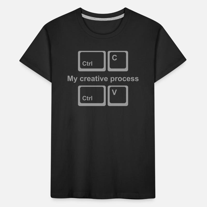 Copy Paste Shirt – Funny Coder & Designer Tee Kinder Premium Bio T-Shirt