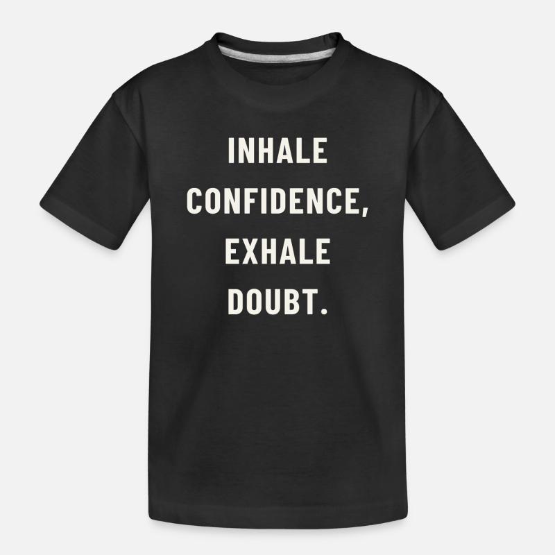 Atme Vertrauen ein - Kinder Premium Bio T-Shirt - Schwarz