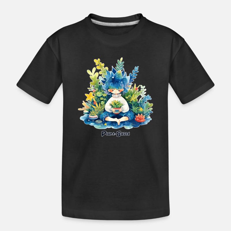 À base de plantes - T-shirt bio Premium Enfant - noir