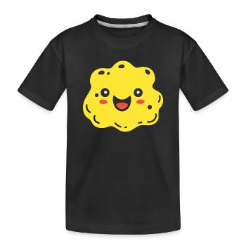 Cute and Colorful Biscuit Sponge Design - Kids' Premium Organic T-Shirt - black - Front