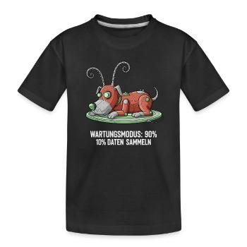 Wartungsmodus: Daten sammeln - Kinder Premium Bio T-Shirt - Schwarz - Vorne
