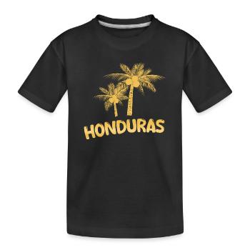 Gift for Honduras - Kids' Premium Organic T-Shirt - black - Front
