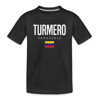 Turmero Venezuela - Kids' Premium Organic T-Shirt - black - Front