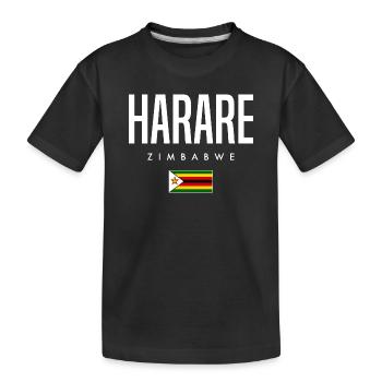 Harare, Zimbabwe - T-shirt bio Premium Enfant - noir - Devant