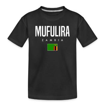 Mufulira Sambia - Kinder Premium Bio T-Shirt - Schwarz - Vorne