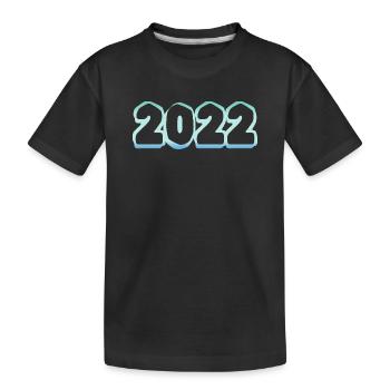 2022 - Kinder Premium Bio T-Shirt - Schwarz - Vorne
