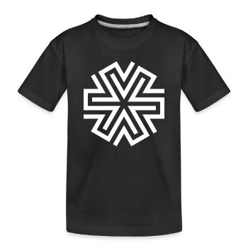 FLOCON DE NEIGE - T-shirt bio Premium Enfant - noir - Devant