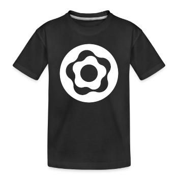 DONUT - Kinder Premium Bio T-Shirt - Schwarz - Vorne
