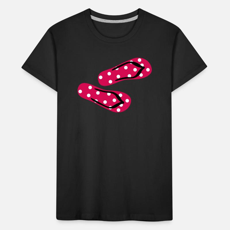 Babouches Toadstool Tongs Points Dots Été T-shirt bio Premium Enfant