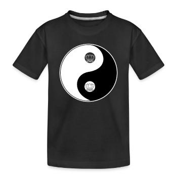Tao Yin Yang Lotus Motif - T-shirt bio Premium Enfant - noir - Devant