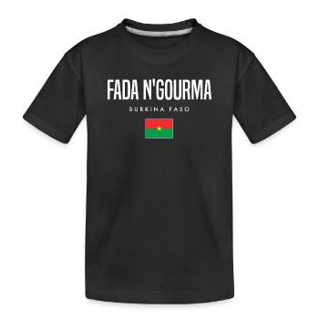 Fada N'gourma Burkina Faso - T-shirt bio Premium Enfant - noir - Devant