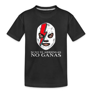 si_no_te_arriesgas_no_ganas - T-shirt bio Premium Enfant - noir - Devant