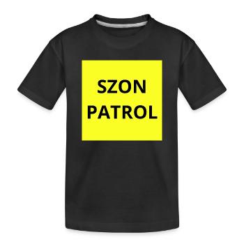 SZON_PATROL - Kids' Premium Organic T-Shirt - black - Front