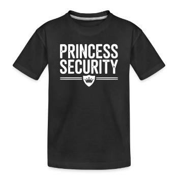 Sécurité de la princesse - T-shirt bio Premium Enfant - noir - Devant