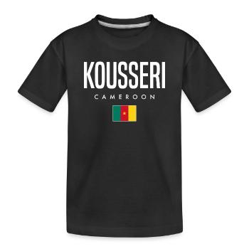 Kousseri Kamerun Kameruner - Kinder Premium Bio T-Shirt - Schwarz - Vorne