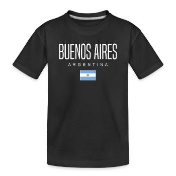Buenos Aires Argentina Argentinian - Kids' Premium Organic T-Shirt - black - Front