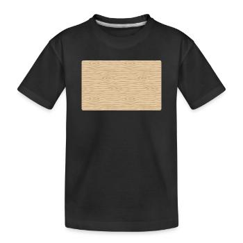 Conception de planche à découper en bois - T-shirt bio Premium Enfant - noir - Devant