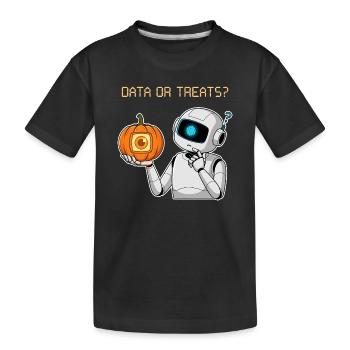 Données ou friandises ? - T-shirt bio Premium Enfant - noir - Devant