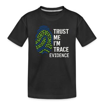 Chimiste médico-légal, Laboratoire criminel, Toxicologie - T-shirt bio Premium Enfant - noir - Devant