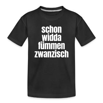 Widda Fümmen Zwanzisch fête déjà ses 50 ans - T-shirt bio Premium Enfant - noir - Devant