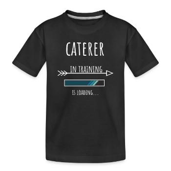 Traiteur Cadeau Profession Formation Traiteur - T-shirt bio Premium Enfant - noir - Devant