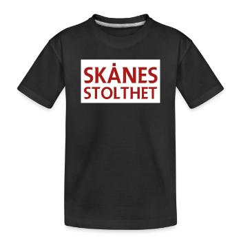 Skåne's pride - Kids' Premium Organic T-Shirt - black - Front