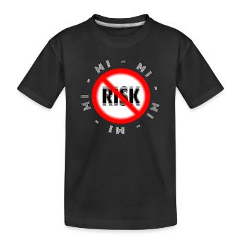 Risk-free lifestyle Motif MI MI MI NO Risk - Kids' Premium Organic T-Shirt - black - Front