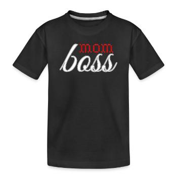 Design d’amour sincère en rouge et blanc - T-shirt bio Premium Enfant - noir - Devant
