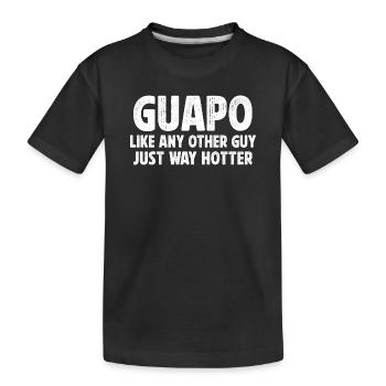 guapo définition drôle espagnol grand-père chemises - T-shirt bio Premium Enfant - noir - Devant