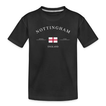 Nottingham, Angleterre – Souvenir et cadeau de Noël - T-shirt bio Premium Enfant - noir - Devant