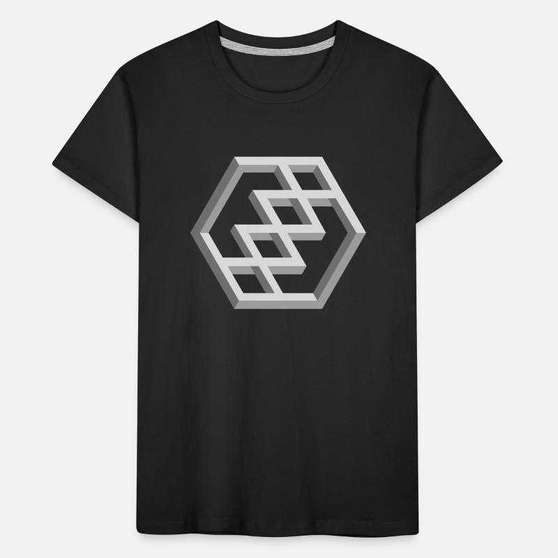Futuristic Geometry Pattern Kids' Premium Organic T-Shirt