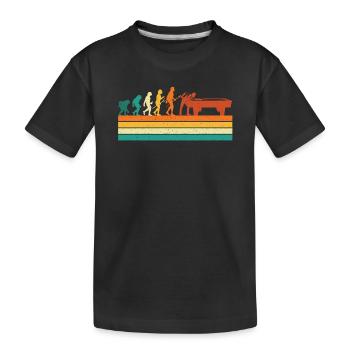 Billiard Evolution Cue Sports Fan 8 Ball Humour - T-shirt bio Premium Enfant - noir - Devant