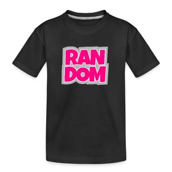 Random - chaotisch und absolut trendy. - Kinder Premium Bio T-Shirt - Schwarz - Vorne
