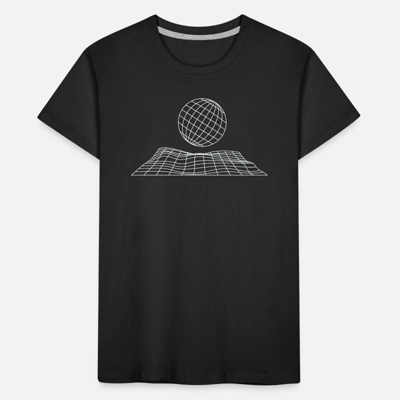 Futuristic Grid Globe Design Kids' Premium Organic T-Shirt