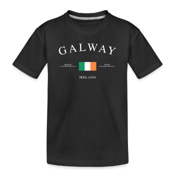 Galway, Irlande – Souvenirs et cadeaux de vacances - T-shirt bio Premium Enfant - noir - Devant