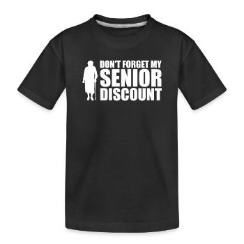 N’oubliez pas ma réduction senior Older S - T-shirt bio Premium Enfant - noir - Devant