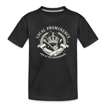 König der Nachbarschaft - Kinder Premium Bio T-Shirt - Schwarz - Vorne