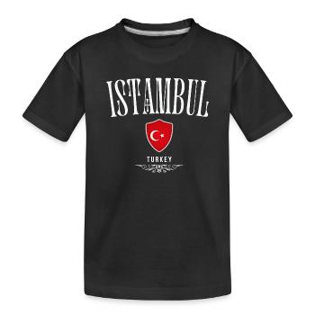 Istanbul Turquie, souvenir Istanbul - T-shirt bio Premium Enfant - noir - Devant