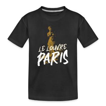 Venus de Milo Skulptur aus dem Louvre Paris - Kinder Premium Bio T-Shirt - Schwarz - Vorne